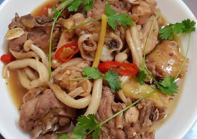 Cách Làm Gà Kho Nấm Ngon Mềm Đơn Giản Tại Nhà